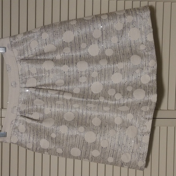 Anthropologie Maeve Anya Dotted Jacquard Mini Skirt Size 4 - Picture 4 of 7